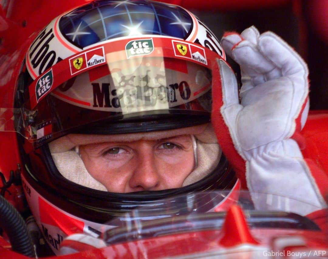 ミハエル・シューマッハのインスタグラム：「7 times winner in Imola, his first with @scuderiaferrari was back in 1999. @michaelschumacher @autodromoimola  7mal hat Michael in Imola gewonnen, der erste Sieg mit Ferrari war 1999. 🏎 🏆 @keepfighting - pics by AFP」