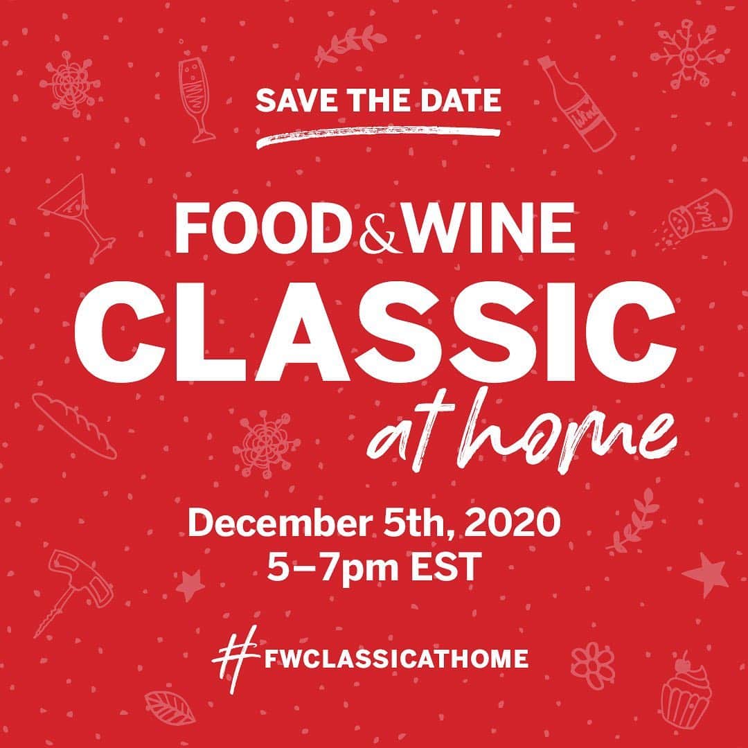 Food & Wineさんのインスタグラム写真 - (Food & WineInstagram)「Mark your calendars and join us for the #fwclassicathome Holiday Edition on Saturday, December 5, 2020 from 5-7pm EST! 🍾 The holiday-inspired event will be your ultimate entertaining guide filled with cooking demonstrations, wine tastings and more. Tickets are $25 and go on sale Thursday, November 5th.  The event will benefit @nokidhungry.」10月30日 4時36分 - foodandwine