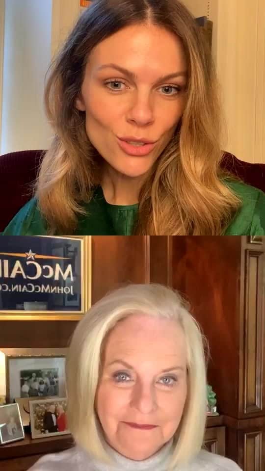 のインスタグラム：「I feel so humbled to be in conversation with Cindy about the healing our country needs after this election, and why we believe a @joebiden @kamalaharris ticket is the only way forward. 💙 #teamjoetalks」