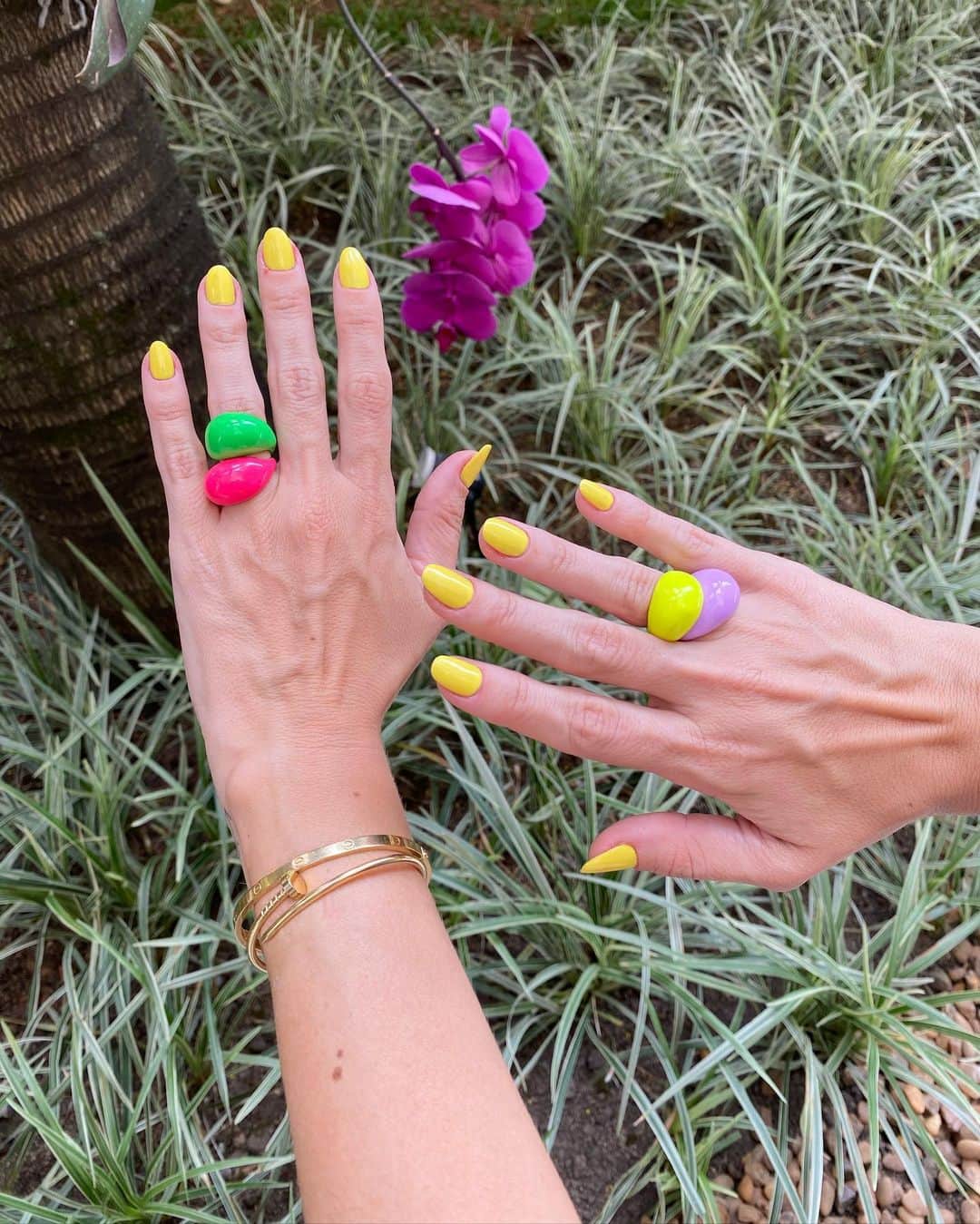 Glam4Youのインスタグラム：「Toda colorida ela  anéis @tottaacessorios」