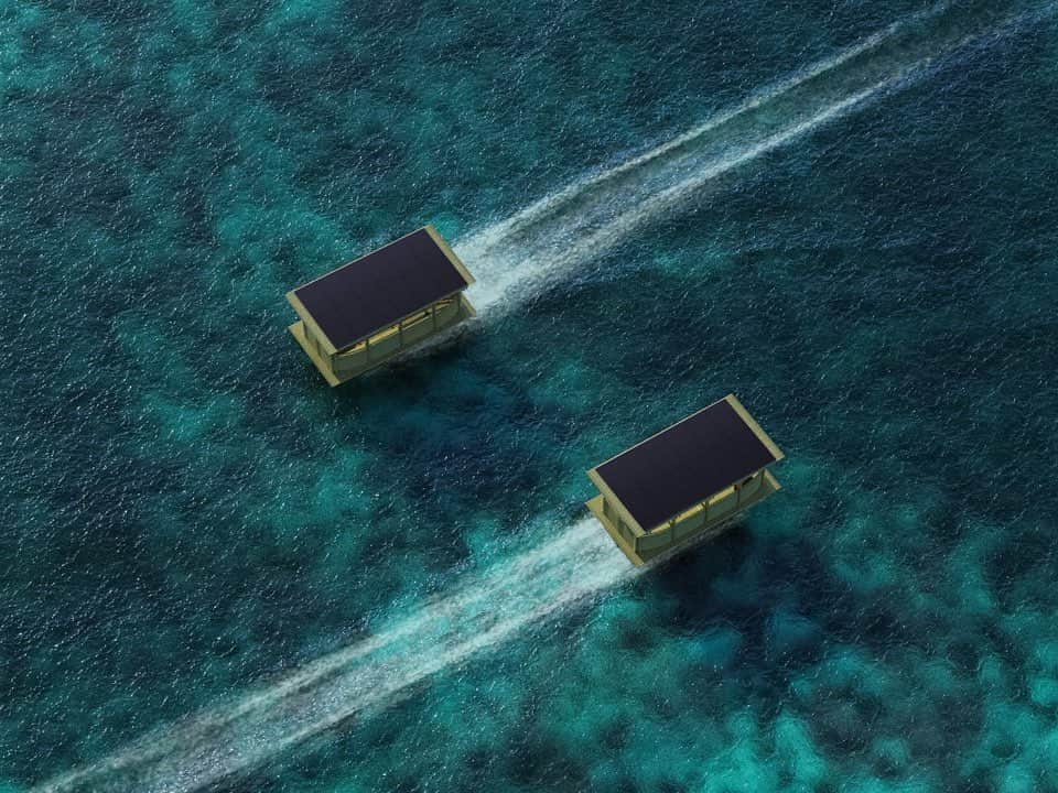 Design Milkさんのインスタグラム写真 - (Design MilkInstagram)「One look at the Hari Pontoon, and it becomes confounding that this environmentally-friendly, solar-powered, water-faring design isn’t already the rule rather than the future-forward exception. ⛵️Designed by London-based design studio Duffy London as an energy efficient water-based transport solution, the simple design combines traditional bamboo craftwork with laser cutters and cutting-edge solar and battery technology to create a practical, safe, and environmentally friendly alternative for transporting people and cargo. What's more, @duffylondon has mapped out a non-profit supply chain that would allow business owners to purchase the Hari Pontoon at a low interest rate. A win/win! \\\ Tap the link in our bio to read more about the Hari Pontoon.」10月30日 6時02分 - designmilk