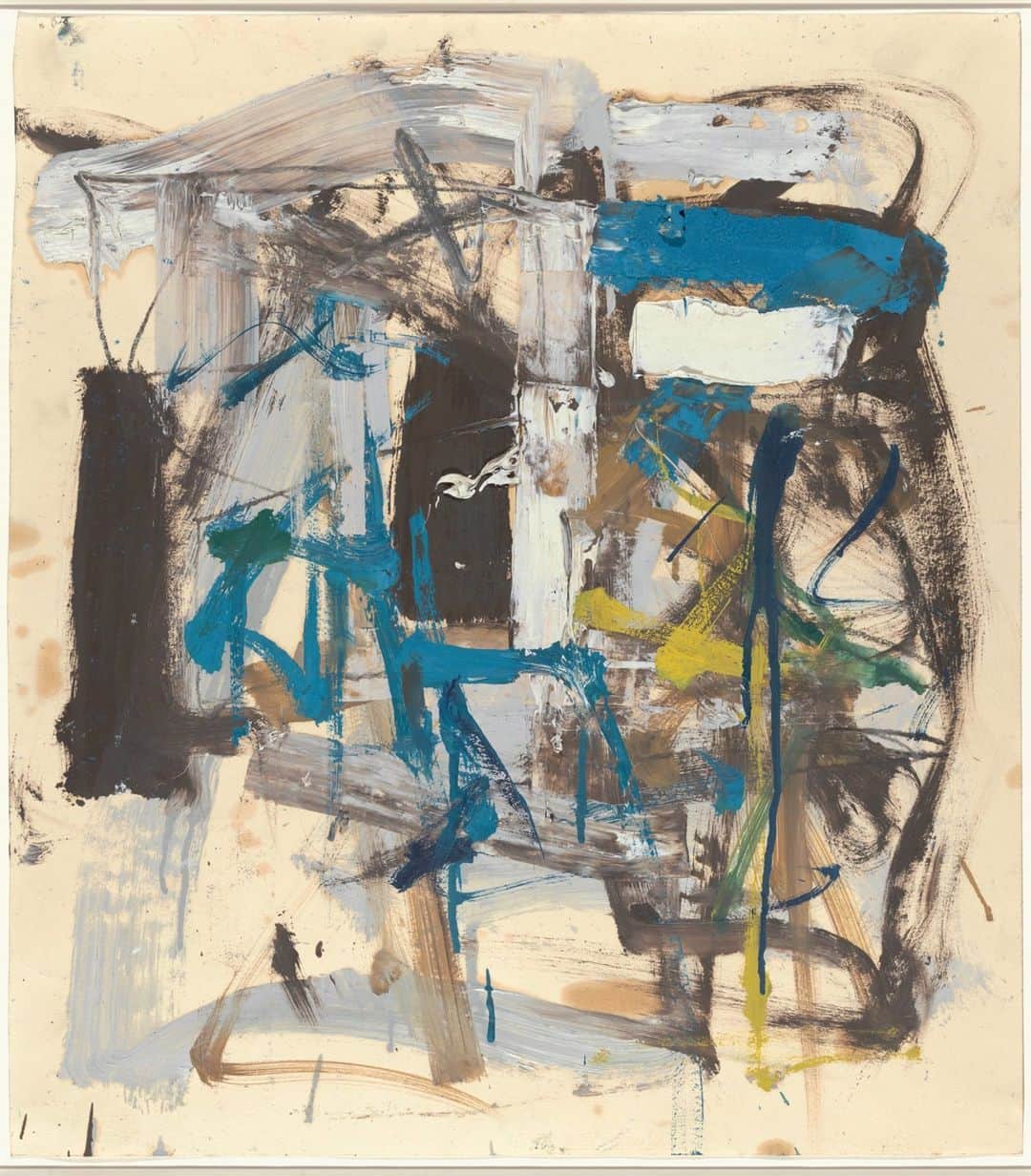 ニューヨーク近代美術館のインスタグラム：「The urge to remake society. To start from nothing. To forge an original path. These impulses drove artists in the aftermath of World War II to embrace the immediacy and directness of drawing.  Our new exhibition, “Degree Zero: Drawing at Midcentury,” brings together works by Yayoi Kusama, Henri Matisse, Joan Mitchell, Jackson Pollock, Alfredo Volpi, and many others, showing how artists spanning generations and geographies used expressive mark-making to start again from scratch during this unprecedented period of renewal.  "Degree Zero" opens this Sunday, November 1, but Member Previews are on now through October 31. Not a member? Join today to see it first.  Explore the exhibition at mo.ma/degreezero. Book your tickets at the link in our bio! --- ✏️ #JoanMitchell. “Untitled.” 1957. Oil on paper. © Estate of Joan Mitchell」