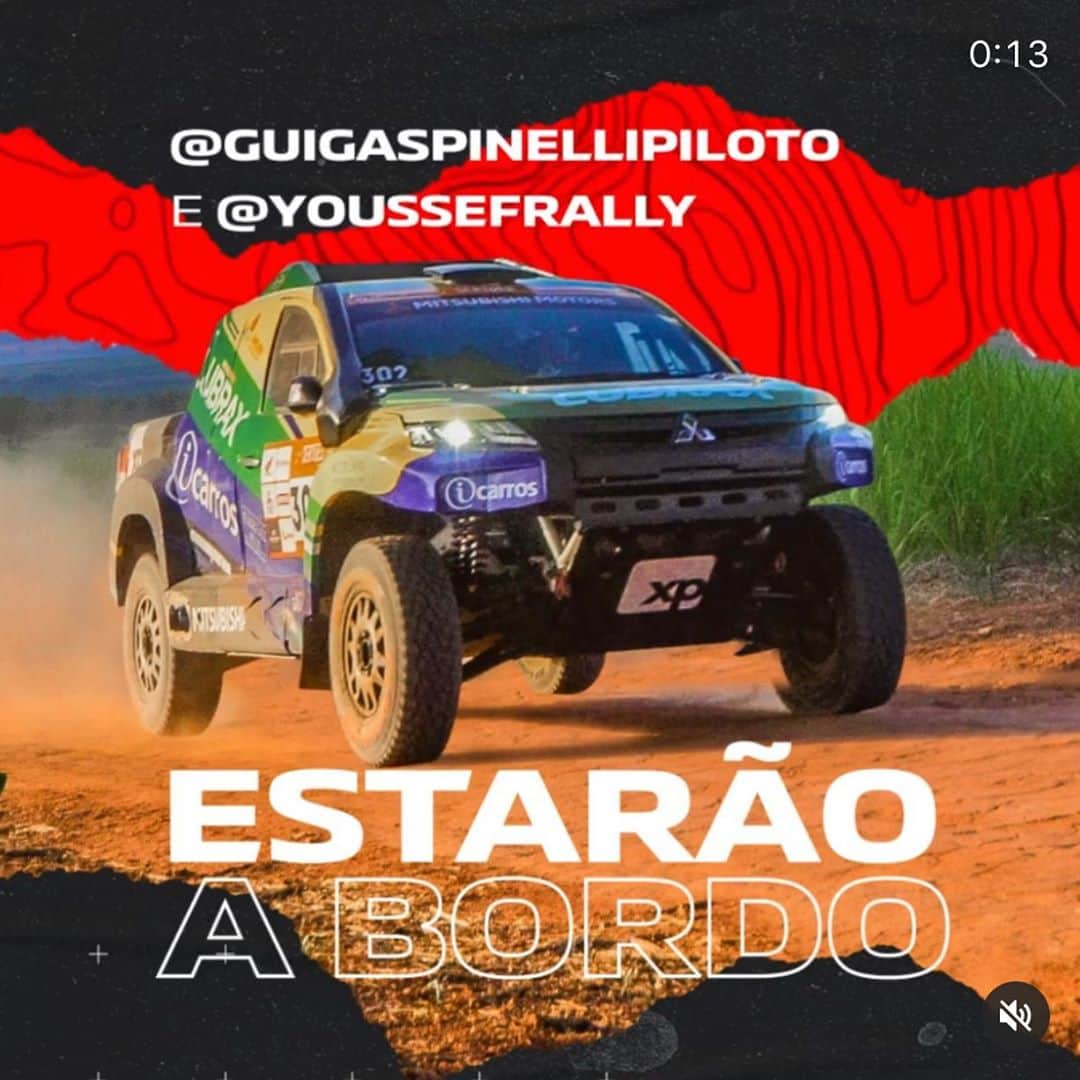 アドリアーノ・デ・ソウザのインスタグラム：「Vai começar o maior rally das Americas e estou torcendo para o @guigaspinellipiloto @mundomit Boa sorte Guiga 😃🤙」