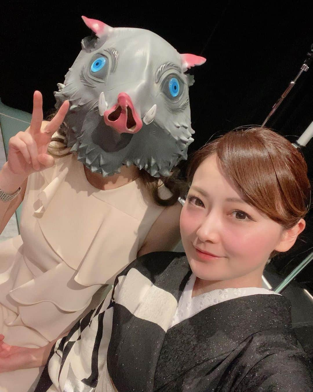 一ノ瀬瑞帆さんのインスタグラム写真 - (一ノ瀬瑞帆Instagram)「ハッピーハロウィン🎃💕 ・ 私の猪之助、舞に取られました。笑 #銀座 #ハロウィン #鬼滅の刃  #猪之助」10月30日 9時27分 - mizuho.bakuchan