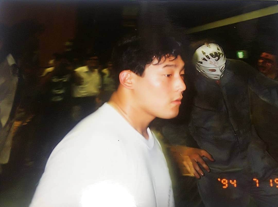 TAJIRIのインスタグラム：「26 years ago TAJIRI and masked Tracy smathers.#tajiri #wrestling #iwajapan #rip」