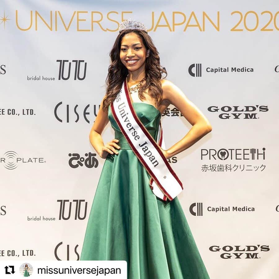 Ako Kamoのインスタグラム：「#Repost @missuniversejapan   そして・・・ @aishatochigi アイシャちゃん！ 心からおめでとう！あなたの輝く笑顔と雰囲気は全ての人を幸せにしてくれます まずはゆっくりと休んで、これから始まる旅を存分に楽しんでください！もし何かわからないことがあったら何でも聞いてください。お話ししたいことが山ほどあるので✨ みなさん、 これからも @missuniversejapan と　@aishatochigi ちゃんの応援よろしくお願いいたします✨ 私も全力でお力になります！  Please join us to cheer up our new queen #Aishatochigi  -------------- #repost  Miss Universe®Japan 2020  Aisha Harumi Torchigi 👑 @aishatochigi   #ミスユニバース﻿ #ミスユニバースジャパン  #ミスユニバースジャパン2020 ﻿ #コードスリー  #コングレスクエア羽田 #コングレ#羽田イノベーションシティ#congressquare  @missuniverse @hirokomima  @my_beauty_hm ﻿ @lesliekeesuper @rock_hairdesign @cord3dress @cord3style﻿ #missuniverse #missuniversejapan  #missuniversejapan2020」