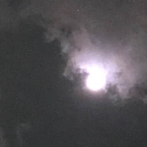 土屋眞弓のインスタグラム：「見上げたら綺麗なお月さま🌔✨ 今宵は十三夜  #moon  #十三夜 #夜空」