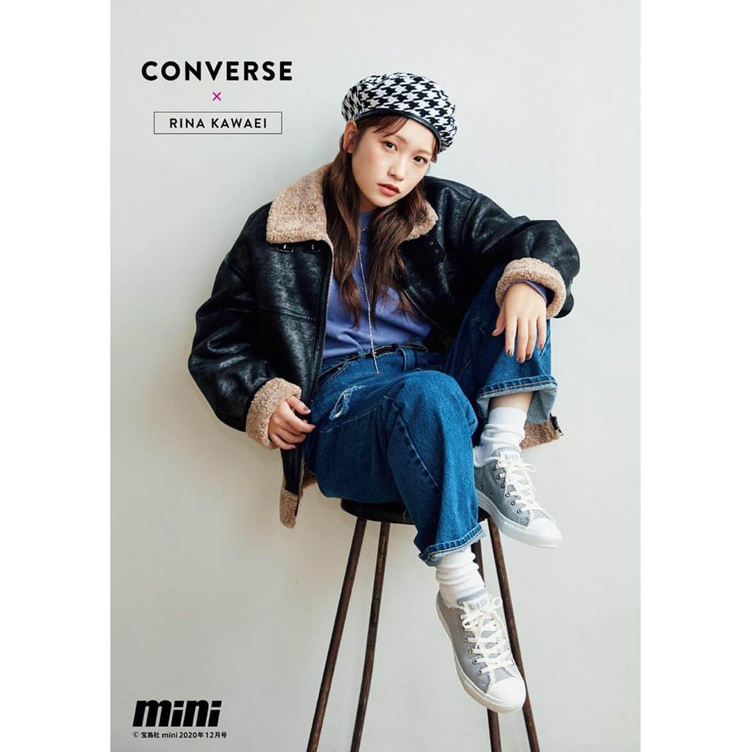 ABCマートさんのインスタグラム写真 - (ABCマートInstagram)「. 【mini12月号掲載】 CONVERSE×川栄李奈（@rina_kawaei.official) . 冬らしいボアがしゃれ感たっぷりに辛口コーデを華やかに演出👟ボーイッシュさの中に女性らしさが加わります👧超軽量で歩くのが楽しくなる😆👟 AS LIGHT BOASLIP  GRAY ¥7,500+tax . #abcマート#abcmart#エービーシーマート #converse#コンバース#川栄李奈#ALLSTAR #オールスター#最軽量#ボア#スリッポン」10月30日 10時52分 - abc_mart_japan