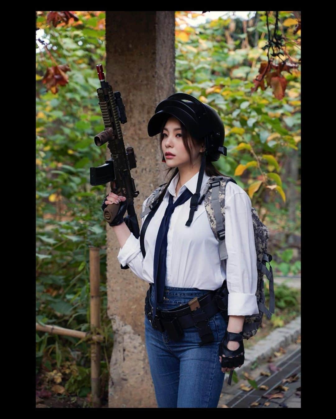 エイリーのインスタグラム：「HAPPY HALLOWEEN!!!! 😂🤣😂🤣 #battleground #PUBG 감사합니다 💕」