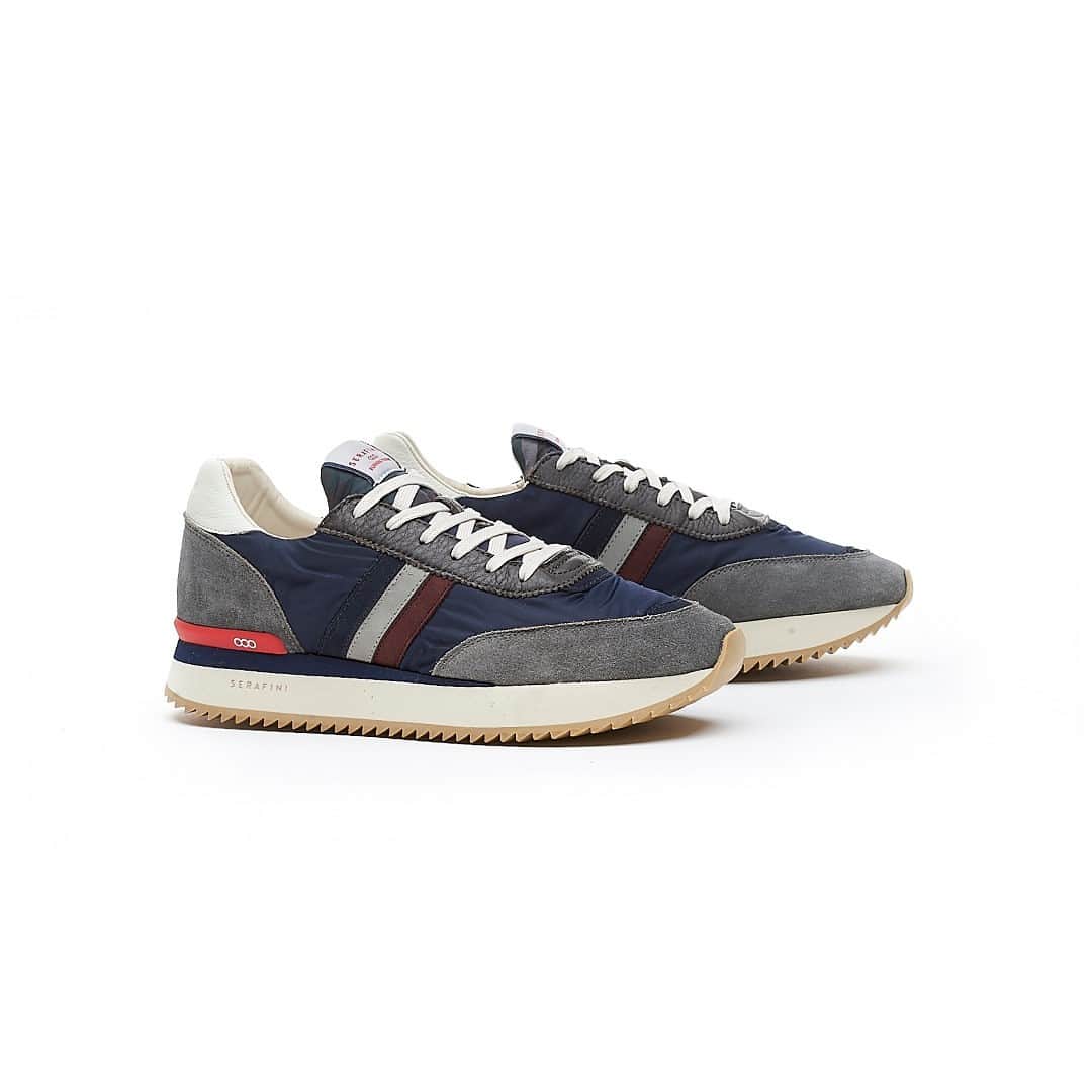 のインスタグラム：「New Torino Blue, trendy sneakers with a running attitude! ⁠ Tap on photo.⁠ #WeAreSerafini #SerafiniShoes⁠ .⁠ .⁠ .⁠ .⁠ #newin #newcollection #fw20 #musthave #fallwinter⁠ #sneakers #shoes #fashion #sneaker #sneakersaddict #style #sneakerheads #streetwear #ootd #vans #converse #nike #adidas #streetstyle #igsneakercommunity  #sneakerporn #sneakerholics #sneakerfreaker #footwear #shoesaddict ⁠ #italiandesign #running #italianmaterials」