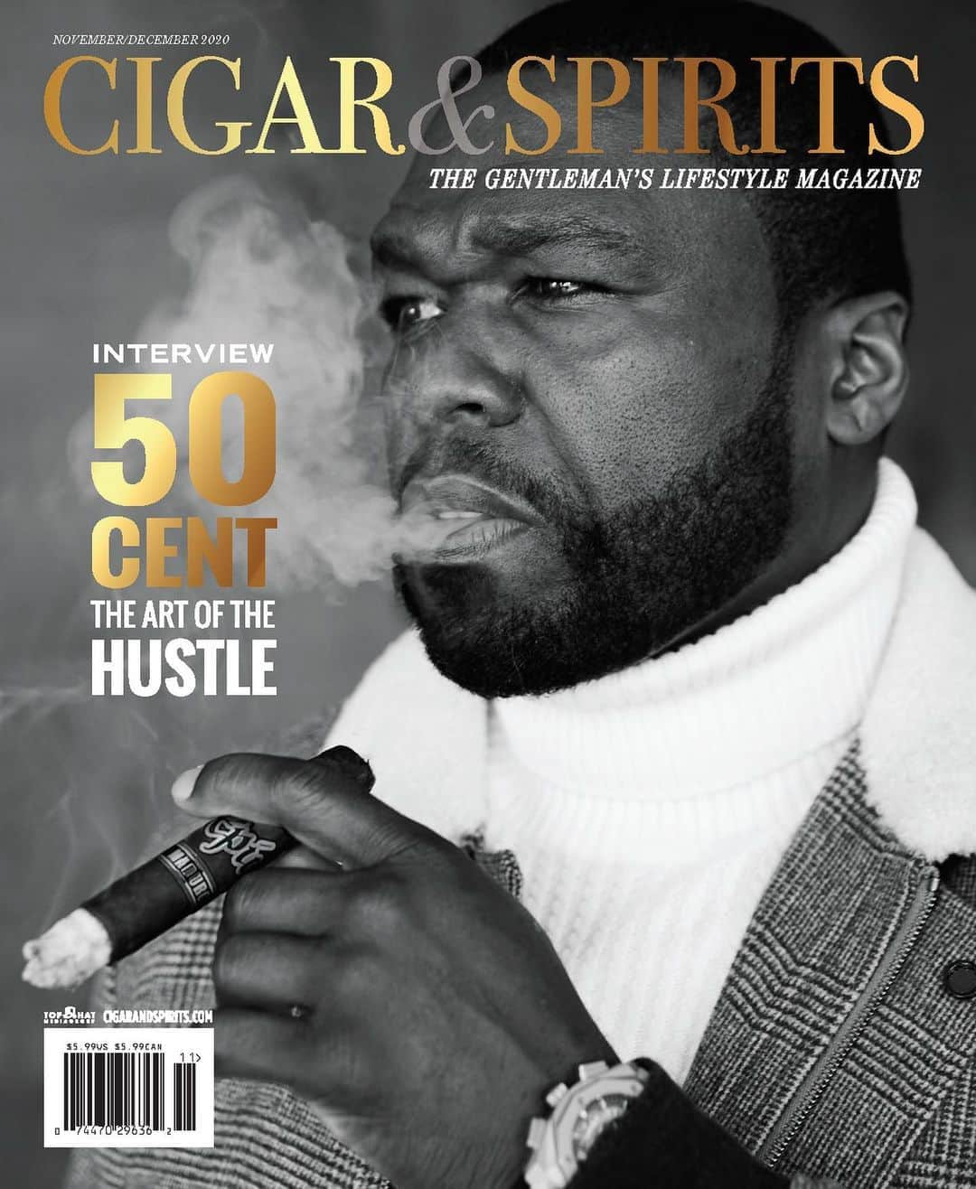 50セントさんのインスタグラム写真 - (50セントInstagram)「check me out New Cover Cigar & Spirits 🔥@cigarspiritsmag @johnrussophoto #bransoncognac #lecheminduroi」10月30日 21時45分 - 50cent