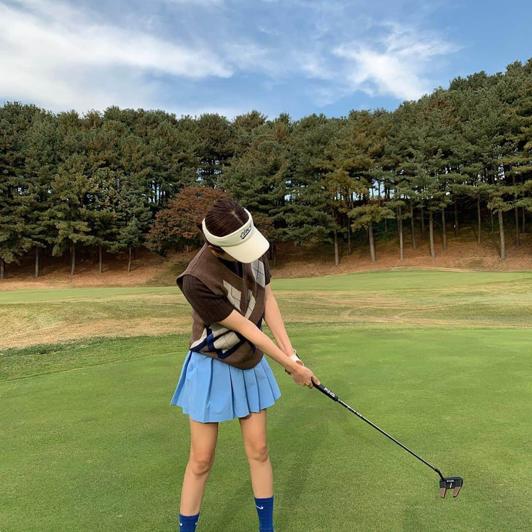 チャ・ジョンウォンさんのインスタグラム写真 - (チャ・ジョンウォンInstagram)「⛳️🏌🏻‍♀️」10月30日 14時52分 - ch_amii