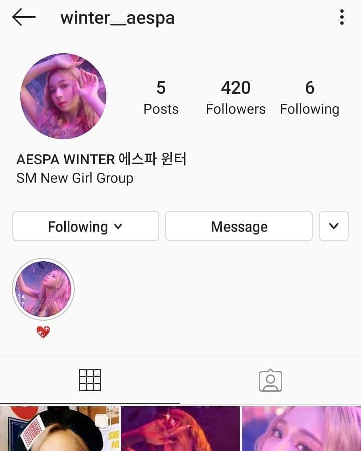 チェ・ユジョンのインスタグラム：「Follow @winter__aespa @winter__aespa @winter__aespa @winter__aespa 💖💖」