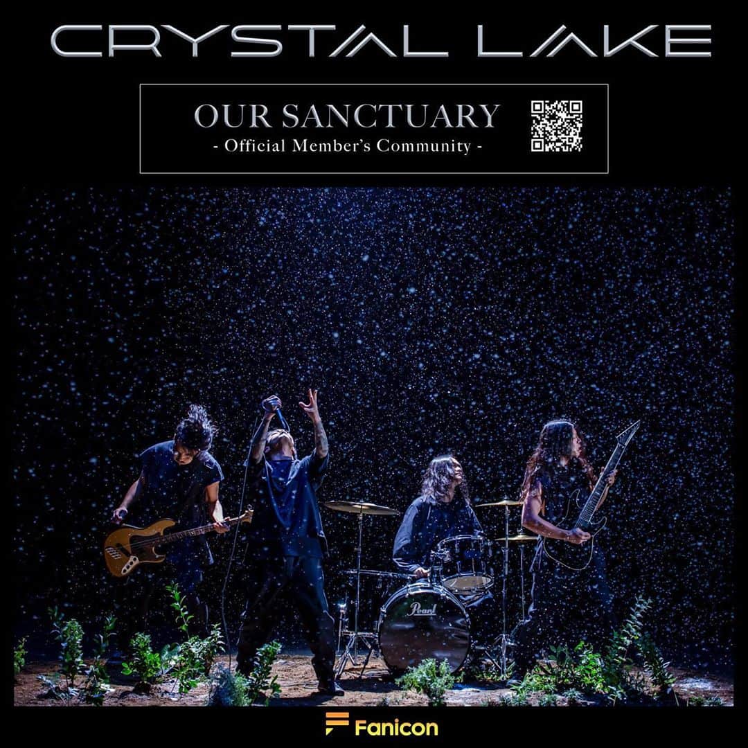 Crystal Lakeのインスタグラム：「Official Member's Community "Our Sanctuary"を、本日20:00から開設します。  限定のオフショットや動画の公開、ライブ配信、会員限定のマーチ販売などを行います。  11月6日(金)までに入会の方は"Disobey (ATSUKI Remix)"の先行視聴が可能です。  詳細はこちら↓ https://fanicon.net/fancommunities/3204」