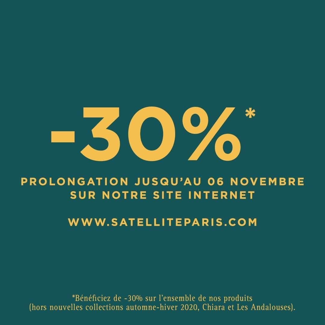 サテリットさんのインスタグラム写真 - (サテリットInstagram)「Les Satellissimes continuent !  Jusqu'au 06 novembre, profitez de -30% et de la livraison gratuite sur notre site internet pour vous offrir un bijou au savoir-faire inégalé.   #BienvenueAilleursSatellite #Satellissimes #Promotion #Sales #Paris #Creation #Bijoux #Jewellery #CostumeJewellery #BijouxEthniques #SatelliteParis」10月30日 18時04分 - satelliteparis