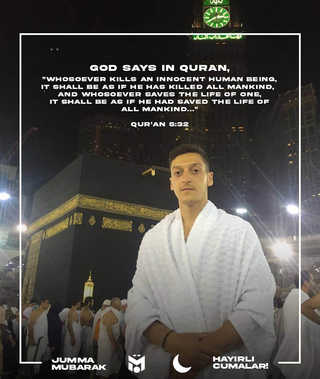 メスト・エジルのインスタグラム：「Terrorism has no place in Islam ❌❌❌ #M1Ö」
