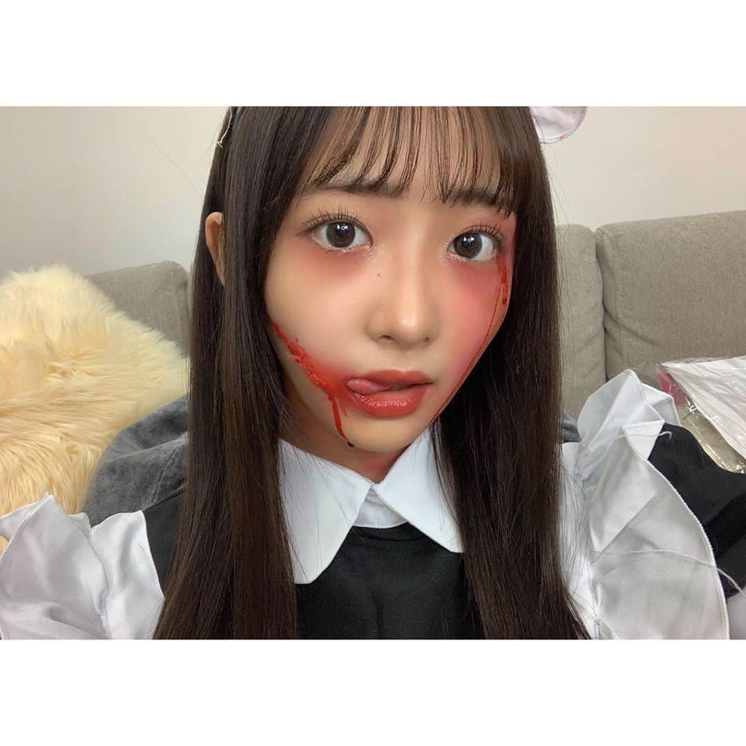 石川翔鈴さんのインスタグラム写真 - (石川翔鈴Instagram)「. はっぴーはろうぃん( ¨̮ )💔💉🧠」10月30日 19時13分 - karen__i328