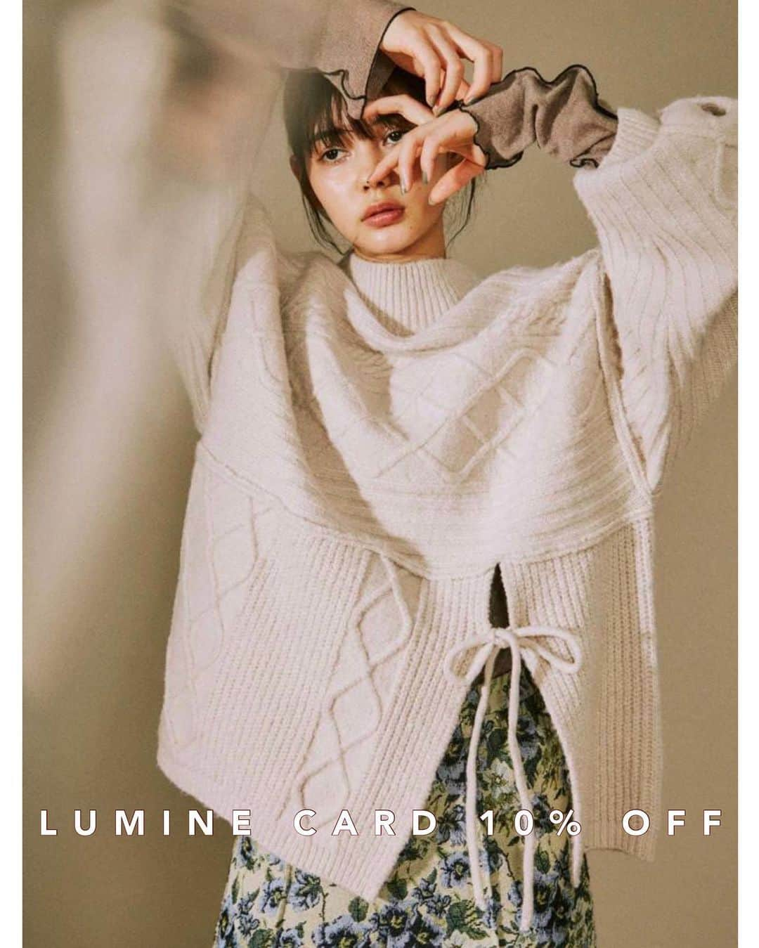 merry jennyさんのインスタグラム写真 - (merry jennyInstagram)「【 lumine card 10% off ! 】 ㅤㅤㅤㅤㅤㅤㅤㅤㅤㅤㅤㅤㅤ 11/5 (thu) ~ 11/16 (mon) まで ㅤㅤㅤㅤㅤㅤㅤㅤㅤㅤㅤㅤㅤ ルミネエスト新宿店・ルミネ池袋店にて ルミネカードのお支払いで 10% off！ ㅤㅤㅤㅤㅤㅤㅤㅤㅤㅤㅤㅤㅤ 11/16 (mon) まで 商品お取り置きも可能です！ ㅤㅤㅤㅤㅤㅤㅤㅤㅤㅤㅤㅤㅤ 11/5 (thu) ~ 11/10 (tue) ● TOPS×BOTTOMS=13,000+tax 11/11 (wed) ~ 11/16 (mon) ● ONE PIECE×OUTER=18,000 or 20,000+tax ㅤㅤㅤㅤㅤㅤㅤㅤㅤㅤㅤㅤㅤ ご来店お待ちしております❤︎ ㅤㅤㅤㅤㅤㅤㅤㅤㅤㅤㅤㅤㅤ ㅤㅤㅤㅤㅤㅤㅤㅤㅤㅤㅤㅤㅤ #merryjenny #メリージェニー #2020aw #autumn #surrealism #ルミネエスト新宿 #ルミネ池袋店 #ルミ10」10月30日 19時14分 - merryjenny_instagram