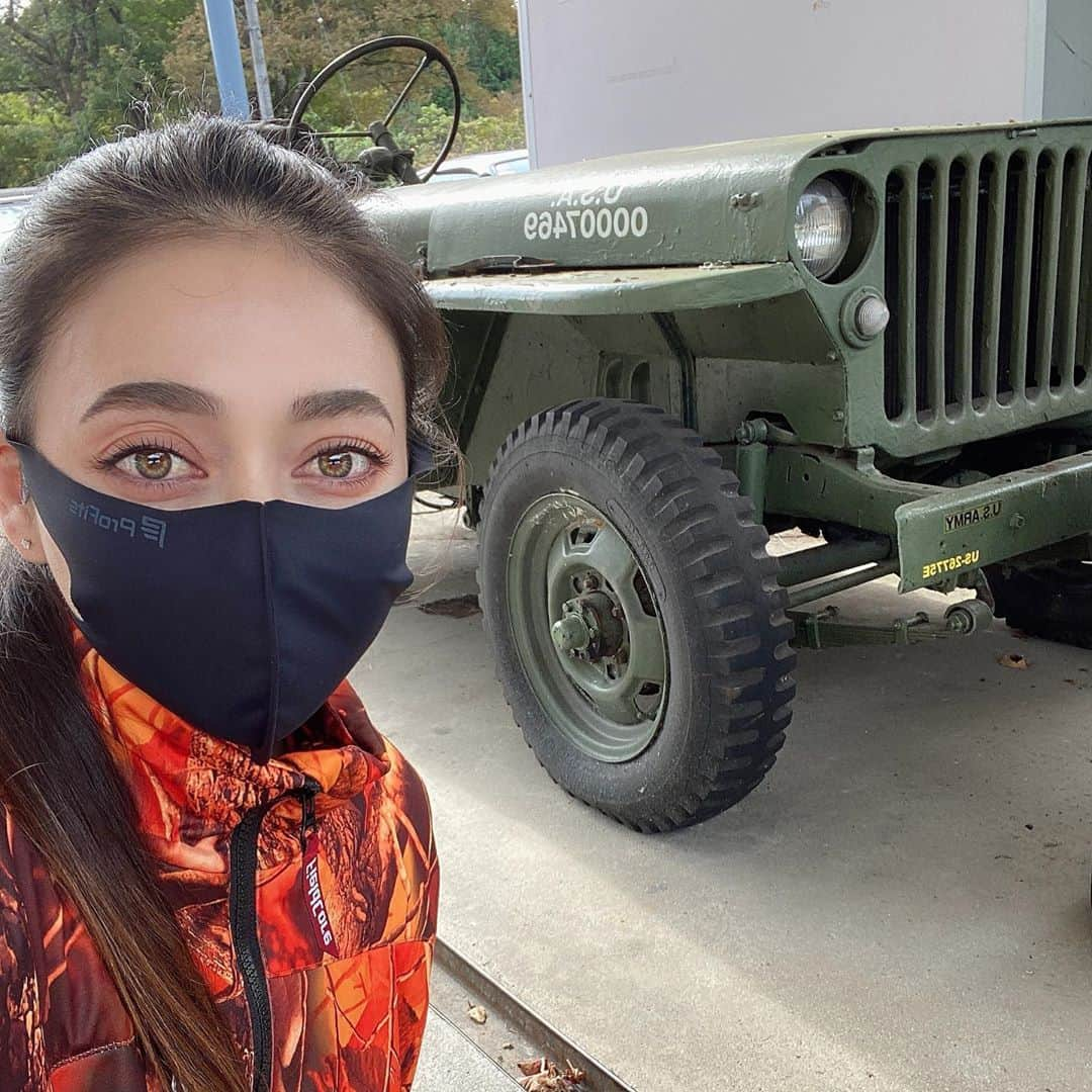 塚本奈々美さんのインスタグラム写真 - (塚本奈々美Instagram)「My eyes are army color🤣🤣🙏 私の瞳がアーミーカラーだってことに気付いた（笑）  #バイク女子  #車好き女子  #army #ワークマン女子」10月30日 19時27分 - tsukamotonanami