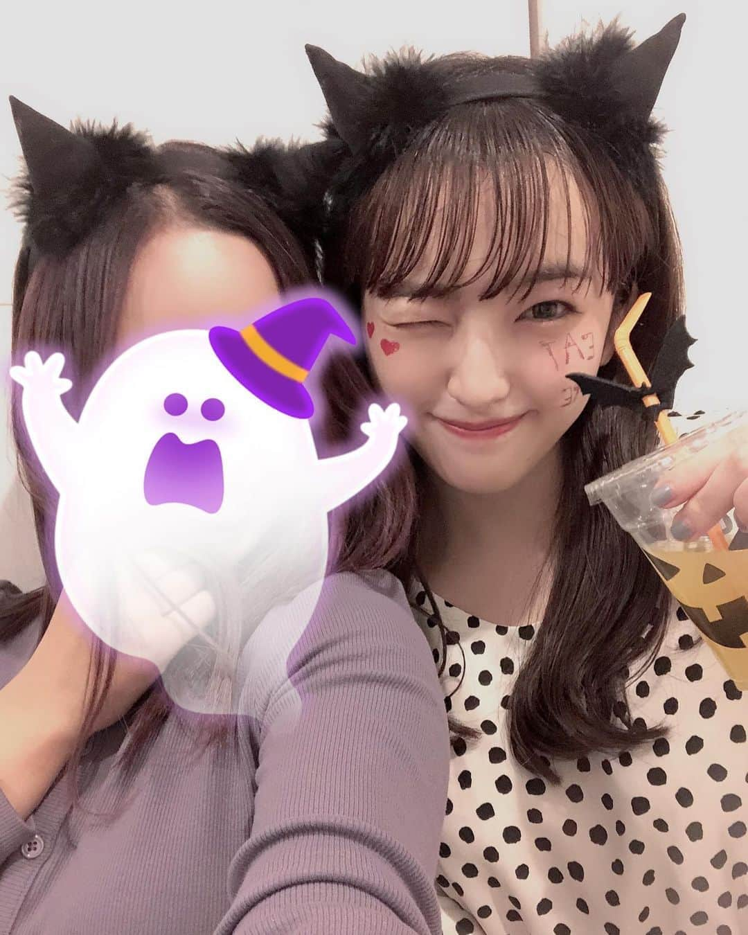 田島芽瑠さんのインスタグラム写真 - (田島芽瑠Instagram)「1日早めのハロウィン🎃👻  友達が即席で用意してくれた笑 ハロウィン気分を味わいました〜！！！」10月30日 19時31分 - meru_chan_official