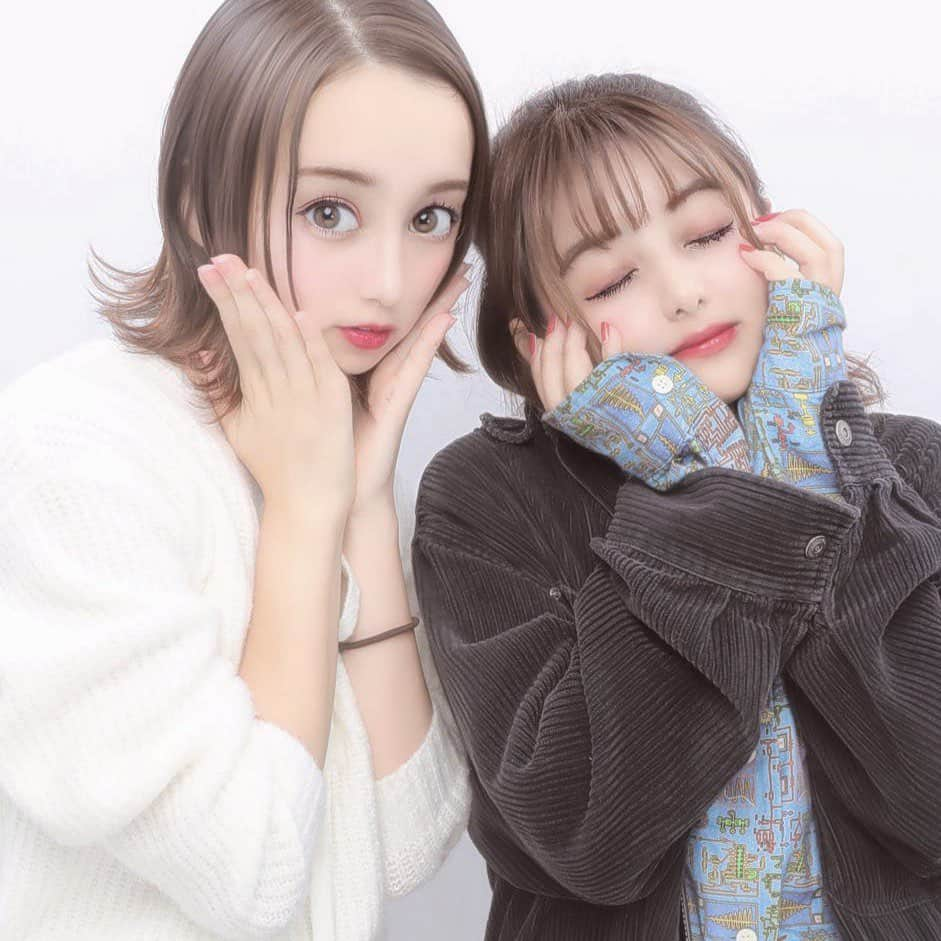 横田未来さんのインスタグラム写真 - (横田未来Instagram)「またまた、ゆりあ。顔面がお強いし美しすぎる。そしてお仕事終わって帰ってる途中でも会いたいって話してプリ撮りにいったくらい仲良いもんです🧡わはっ」10月30日 20時15分 - mirai_yokoda