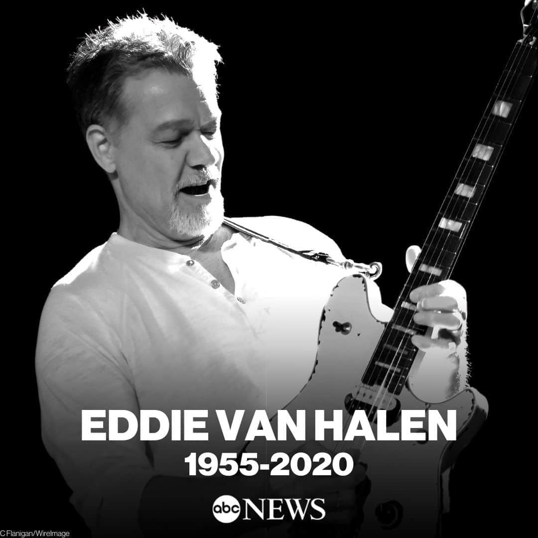 ABC Newsさんのインスタグラム写真 - (ABC NewsInstagram)「BREAKING: Legendary Van Halen guitarist Eddie Van Halen has died at age 65, his son, Wolfgang Van Halen, announced on Twitter. The rocker had been battling cancer, his son said.」10月7日 4時55分 - abcnews