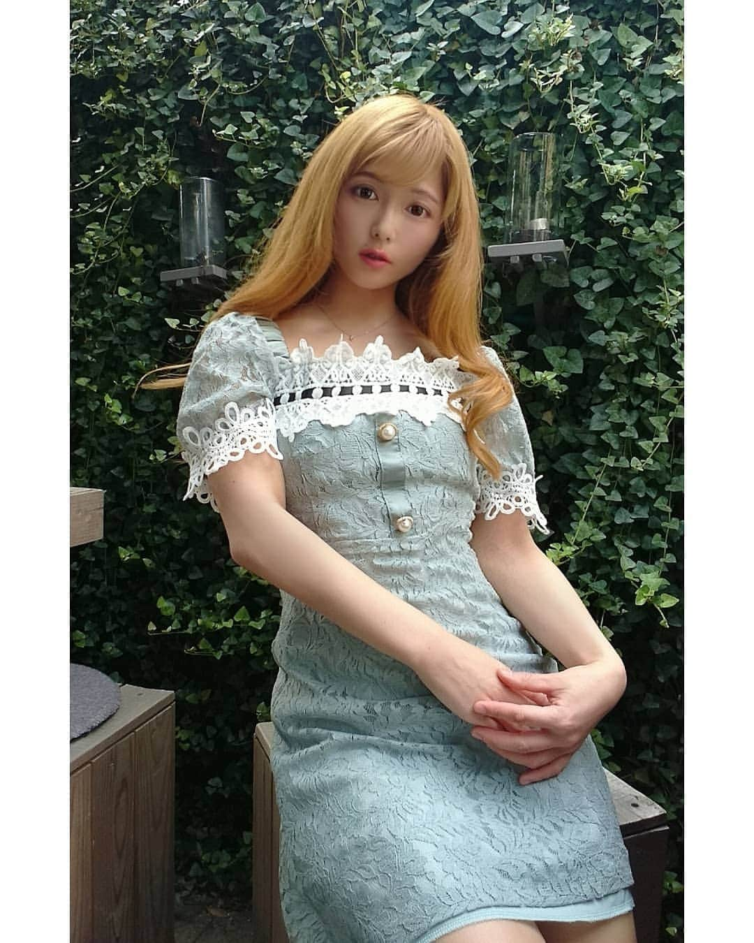 AYUNAさんのインスタグラム写真 - (AYUNAInstagram)「薄緑ワンピ🍃👗🌿 #ワンピース #ワンピ #ビジョビ #表参道 #表参道カフェ #表参道カフェ巡り #カフェ #カフェ巡り #ニコライバーグマン #ニコライバーグマンカフェ #美女ポスト #美女オンライン」10月6日 20時29分 - ayuna_0404