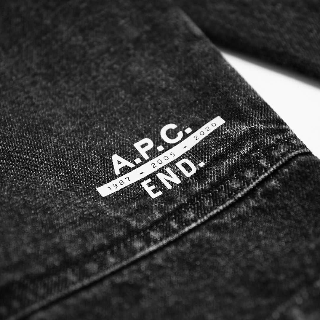 アーペーセーのインスタグラム：「To celebrate @end_clothing ´s 15th anniversary and our long relationship with them, A.P.C. x End. created a capsule collection together featuring 1987-2005-2020 (A.P.C.’s birth year and End.’s 15 years).⠀ ⠀ Launched October 3rd.  Available at endclothing.com ⠀ #APC #ENDxAPC⠀」