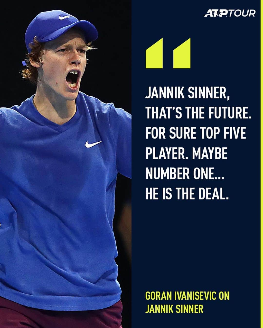 ATP World Tourさんのインスタグラム写真 - (ATP World TourInstagram)「Jannik Sinner: The Real Deal 💪」10月6日 21時34分 - atptour