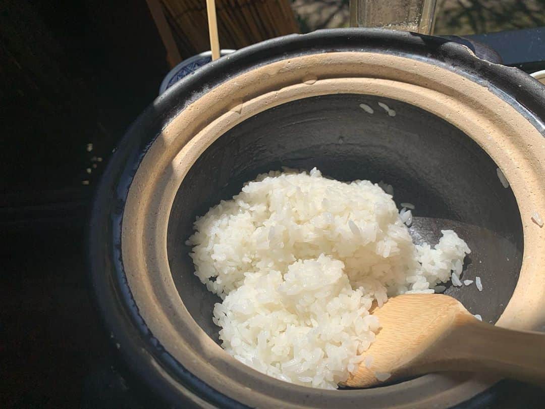 my9mj8さんのインスタグラム写真 - (my9mj8Instagram)「﻿ 　﻿ 素敵なお昼食べれた〜🍚﻿ ﻿ 蒸らす間もいい匂いしてワクワクしてた！﻿ ぺろりとたべれたよ❤️﻿ ﻿ ﻿ #鹿児島#指宿ランチ﻿」10月6日 22時21分 - my9mj8