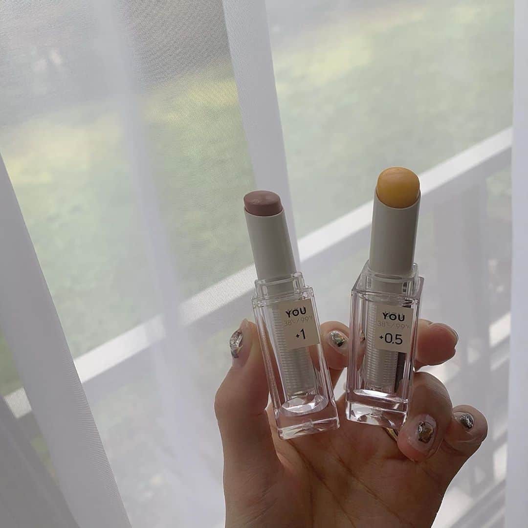 佐藤里緒菜のインスタグラム：「_ ナチュラルに使いやすいこたち💄 前投稿した+0.5に、+1.0を重ねてつけてみた @uzu_byflowfushi」