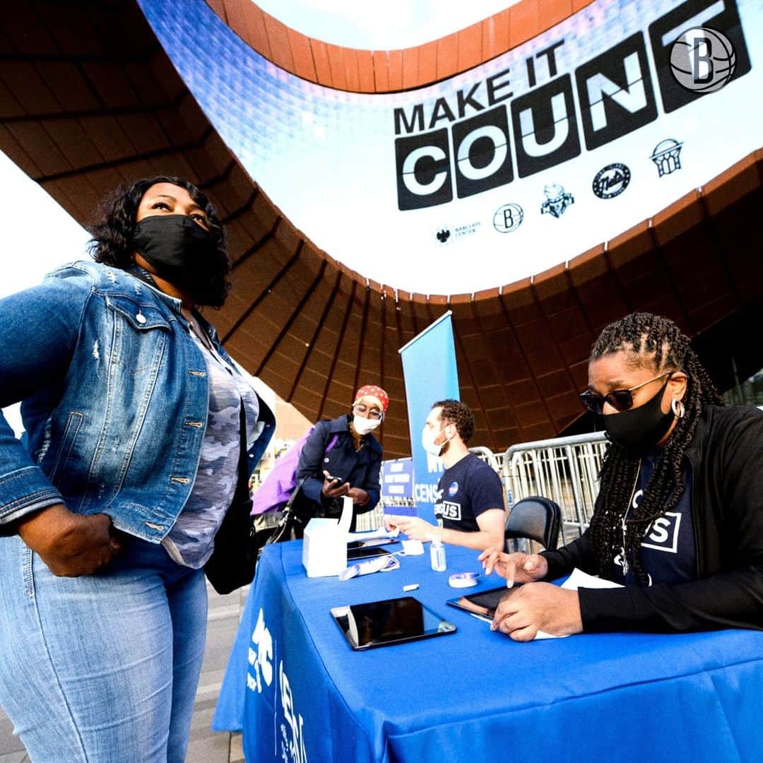 Brooklyn Netsさんのインスタグラム写真 - (Brooklyn NetsInstagram)「Wear a mask. Register to vote. Fill out the Census.」10月6日 22時46分 - brooklynnets