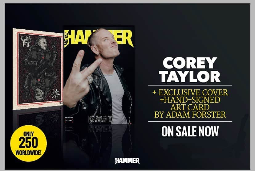 METAL HAMMERさんのインスタグラム写真 - (METAL HAMMERInstagram)「Metal Hammer is proud to team up with @coreytaylor for this exclusive bundle, featuring an exclusive cover and specially commissioned art print, hand-signed and numbered by artist Adam Forster. Get yours now from the link in our bio 🤘 #CoreyTaylor #CMFT #Slipknot #StoneSour #Metal #HeavyMetal #Rock #RockMusic #MetalHammer」10月6日 23時25分 - metalhammeruk