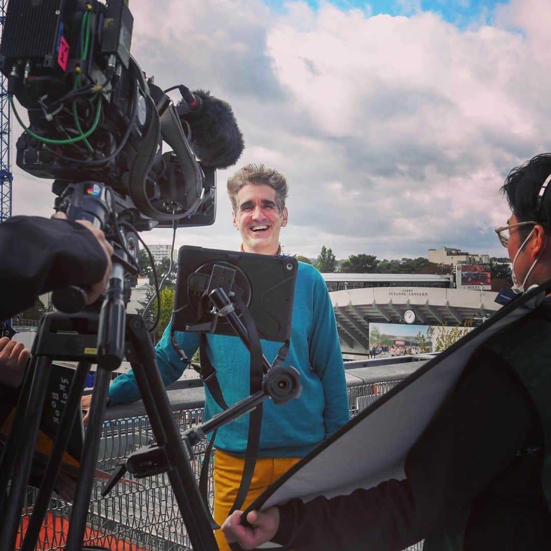 フローラン・ダバディーさんのインスタグラム写真 - (フローラン・ダバディーInstagram)「Roland-Garros day 10🎾 全仏史上最も長〜い１日❔ #rolandgarros2020 #🍰 シフォン #僕のインスタ締め切りにラファ入らず」10月7日 5時25分 - florent_dabadie