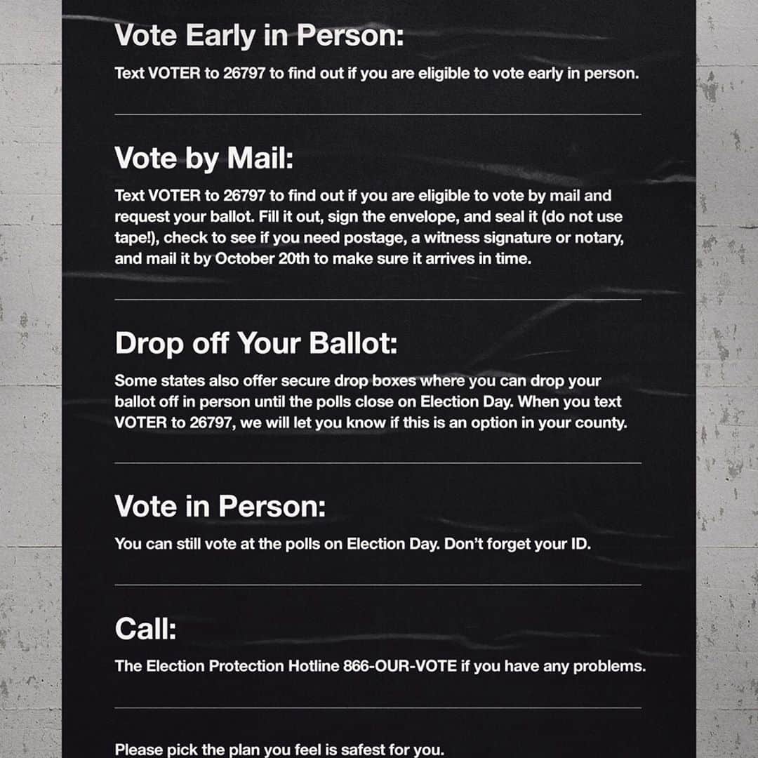 ブルックリン・デッカーさんのインスタグラム写真 - (ブルックリン・デッカーInstagram)「Today is the launch of Voting Season! And it is absolutely critical to make your voting plan today – whether it be by mail, early in person, or at the polls on Election Day. Text VOTER to 26797 to make your plan now to become an #octobervoter. #iamavoter @iamavoter #thirsttrap」10月7日 1時13分 - brooklyndecker