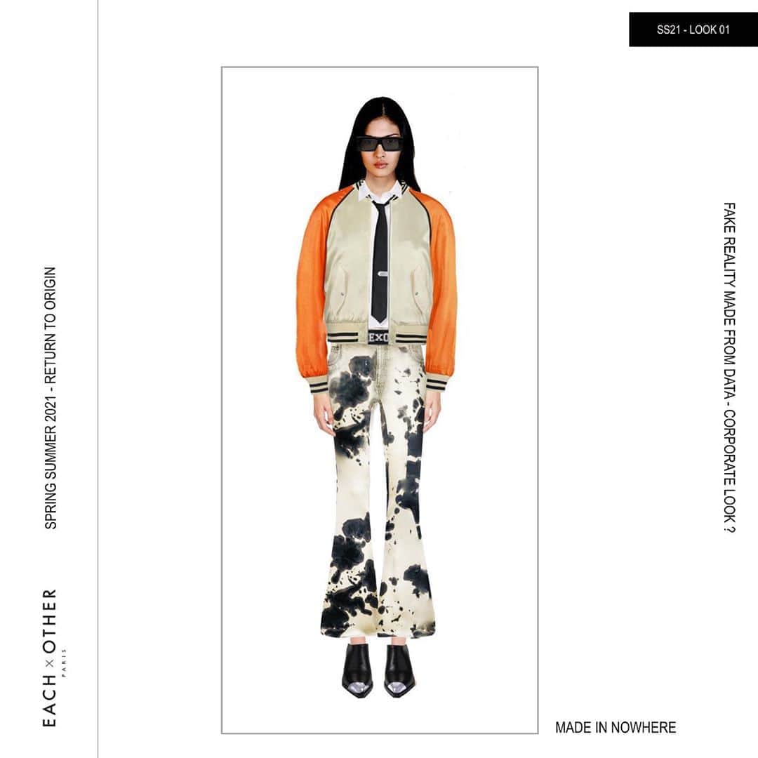 イーチ x アザーのインスタグラム：「@eachxother Return To Origin Spring/Summer 2021 Show #eachxother #eachxothersocialclub #parisfashionweek #digital」