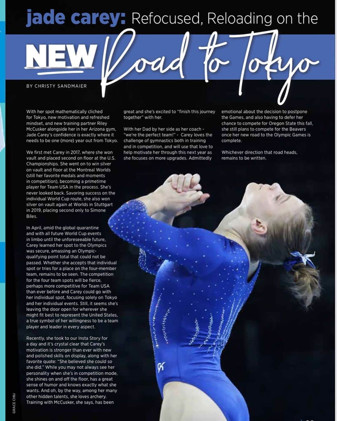 Inside Gymnasticsさんのインスタグラム写真 - (Inside GymnasticsInstagram)「Don’t miss an issue! Code INSIDER for 15% off subscriptions at InsideGym.com (Link in bio). Get the inside scoop on the Road to Tokyo 2020ne!   #gymnastics #gymnast #olympics  Photo by @graceclick」10月7日 2時37分 - insidegym