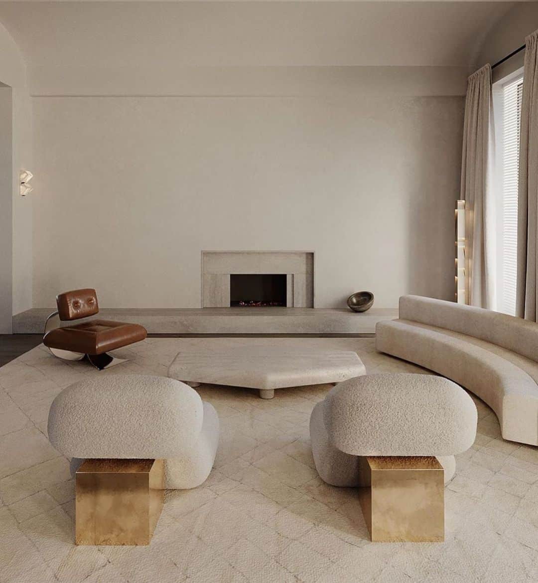 のインスタグラム：「Thinking space.  Aurora Residence by @koola.suchus   #pierrepaulin #poolstudio #koolasuchus #oscarniemeyer #francescobalzano #valerianelazard #rhié」