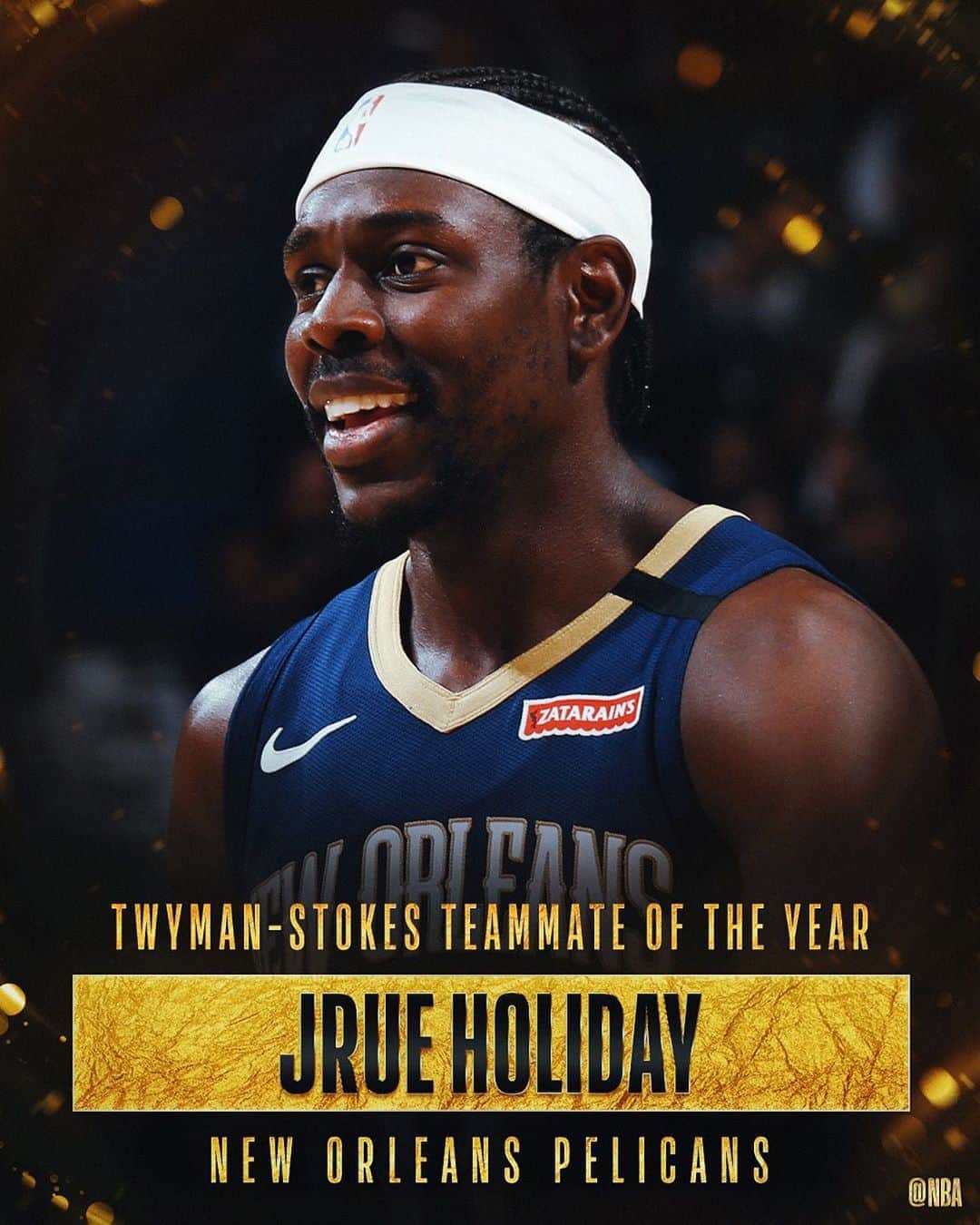 NBAさんのインスタグラム写真 - (NBAInstagram)「NBA players have selected @pelicansnba guard @jrue_holiday11 as the recipient of the 2019-20 Twyman-Stokes Teammate of the Year Award! #NBAAwards」10月7日 3時04分 - nba