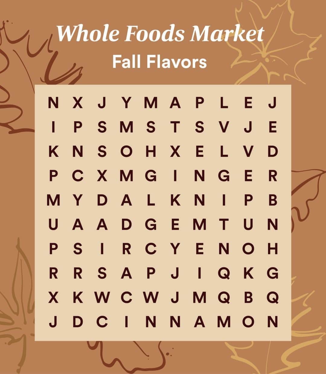 Whole Foods Marketさんのインスタグラム写真 - (Whole Foods MarketInstagram)「Ready to dive tastebuds-first into fall? The first word you spot is the flavor you're craving most.」10月7日 3時00分 - wholefoods