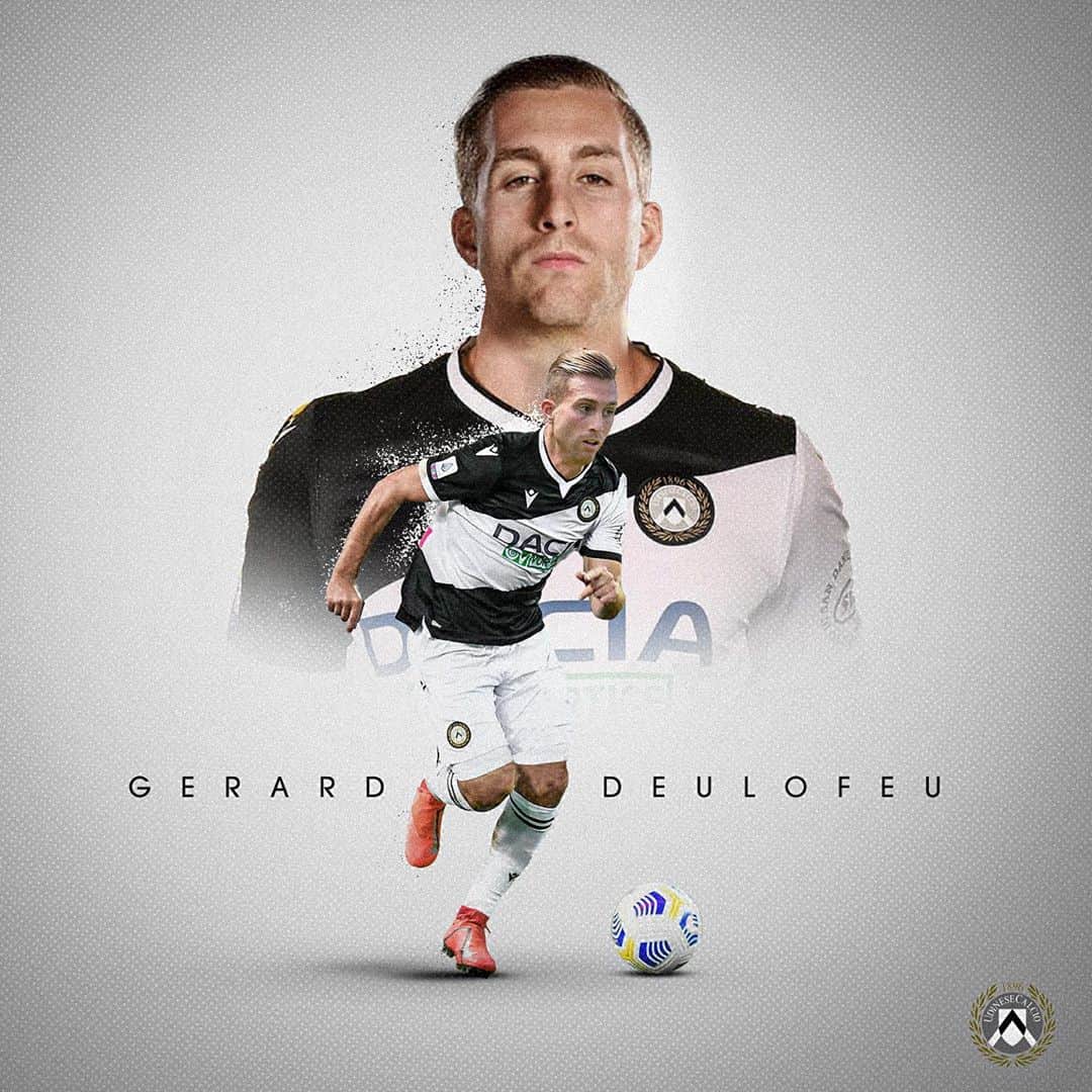 ジェラール・デウロフェウのインスタグラム：「Pronto per cominciare Udinese! Bella opportunità! Ci vediamo presto in campo!💪🔥⚫️⚪️」