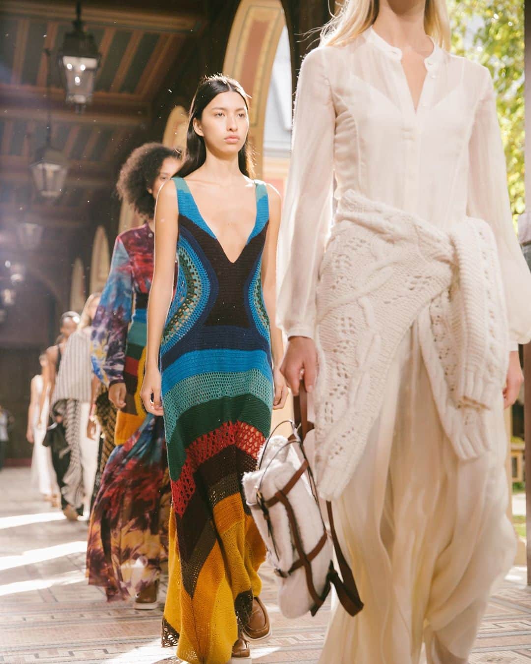Saks Fifth Avenueさんのインスタグラム写真 - (Saks Fifth AvenueInstagram)「Fresh off winning the CFDA Womenswear Designer of the Year last month, @gabrielahearst showed her Spring 2021 Collection in Paris. Pieces such as crocheted tank dresses and cleverly cutout silk separates took her love for craftsmanship to new levels. #SaksStyle」10月7日 3時35分 - saks