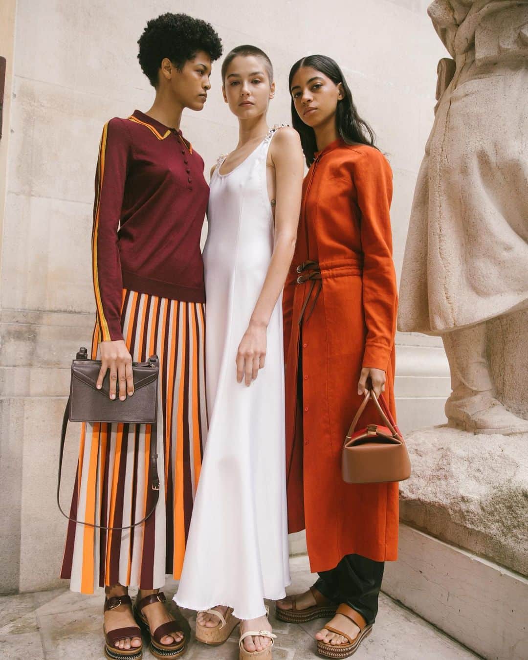 Saks Fifth Avenueのインスタグラム：「Fresh off winning the CFDA Womenswear Designer of the Year last month, @gabrielahearst showed her Spring 2021 Collection in Paris. Pieces such as crocheted tank dresses and cleverly cutout silk separates took her love for craftsmanship to new levels. #SaksStyle」