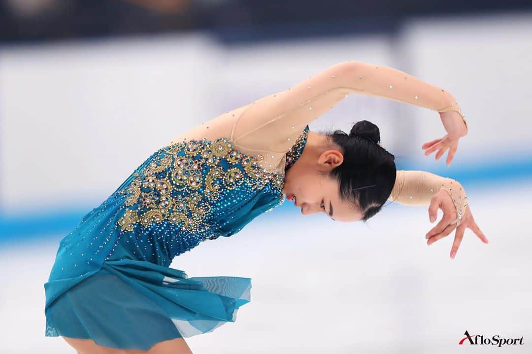 アフロスポーツさんのインスタグラム写真 - (アフロスポーツInstagram)「#山下真瑚  Photo: @yohei_osada.aflosport   Figure Skating Japan Open 2020 at Saitama Super Arena in Saitama, Japan. #figureskating #sportsphotography #フィギュアスケート」10月7日 13時35分 - aflosport