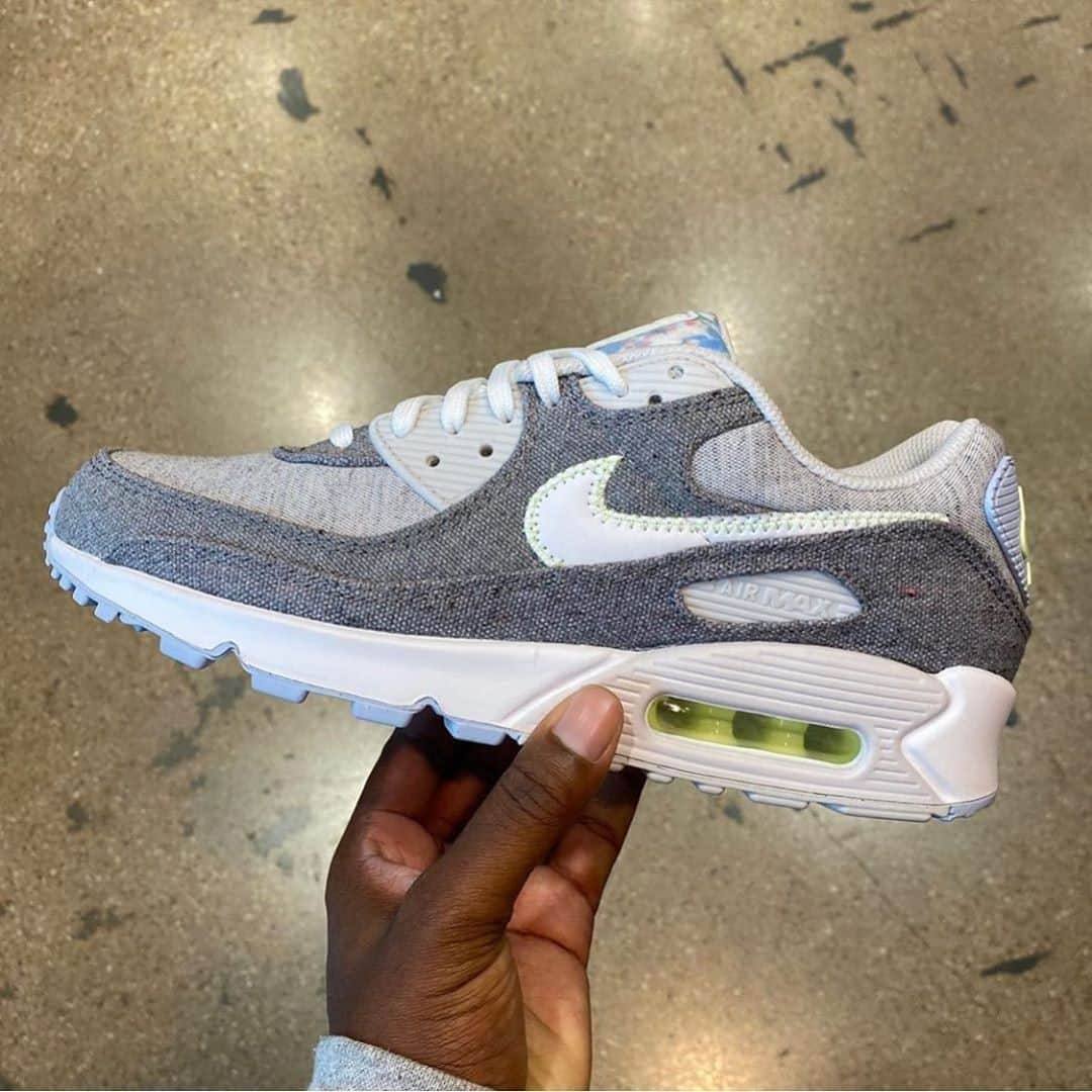 THESOCKGAMEのインスタグラム：「Cop or Drop? Nike Airmax 90 x Recycled Canvas 🔥 - 📸Credits to the rightful media owner」