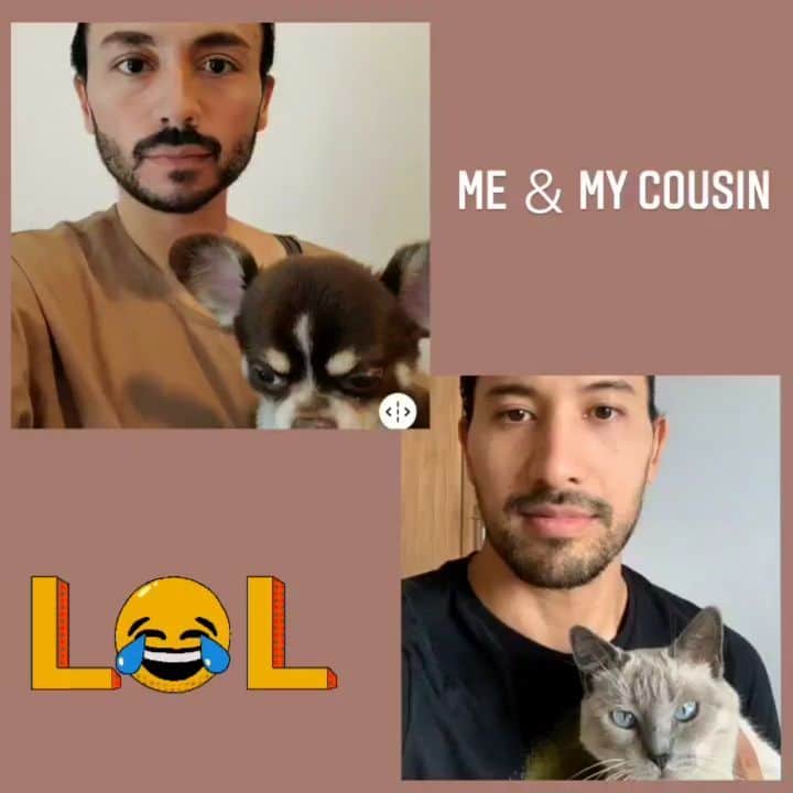 のインスタグラム：「Face App試してみたらメキシコの従兄弟とほぼ同じ顔なりよった😂😂😂」