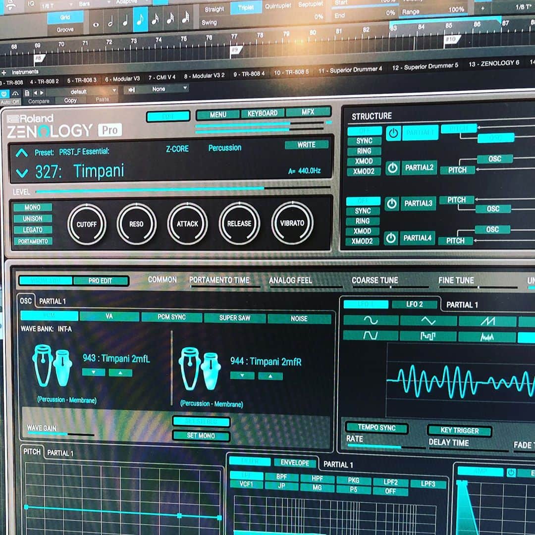 上杉洋史のインスタグラム：「Started using Zenology Pro. #zenologypro #roland #rolandcloud」
