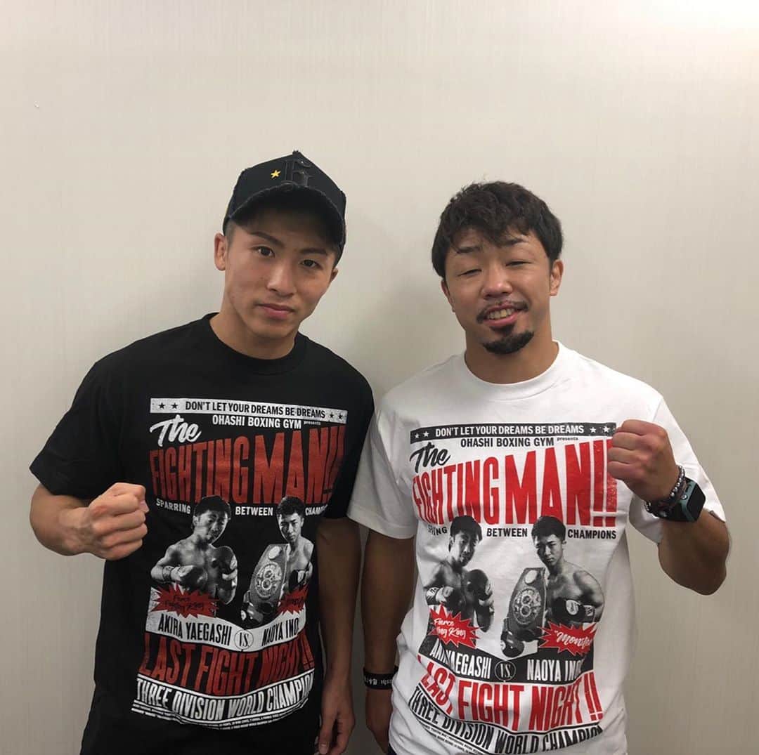 八重樫東のインスタグラム：「八重樫東引退記念グッズ！ Tシャツ、ポスターよろしくお願いします┏○ﾍﾟｺ  http://www.ohashi-gym.com/」