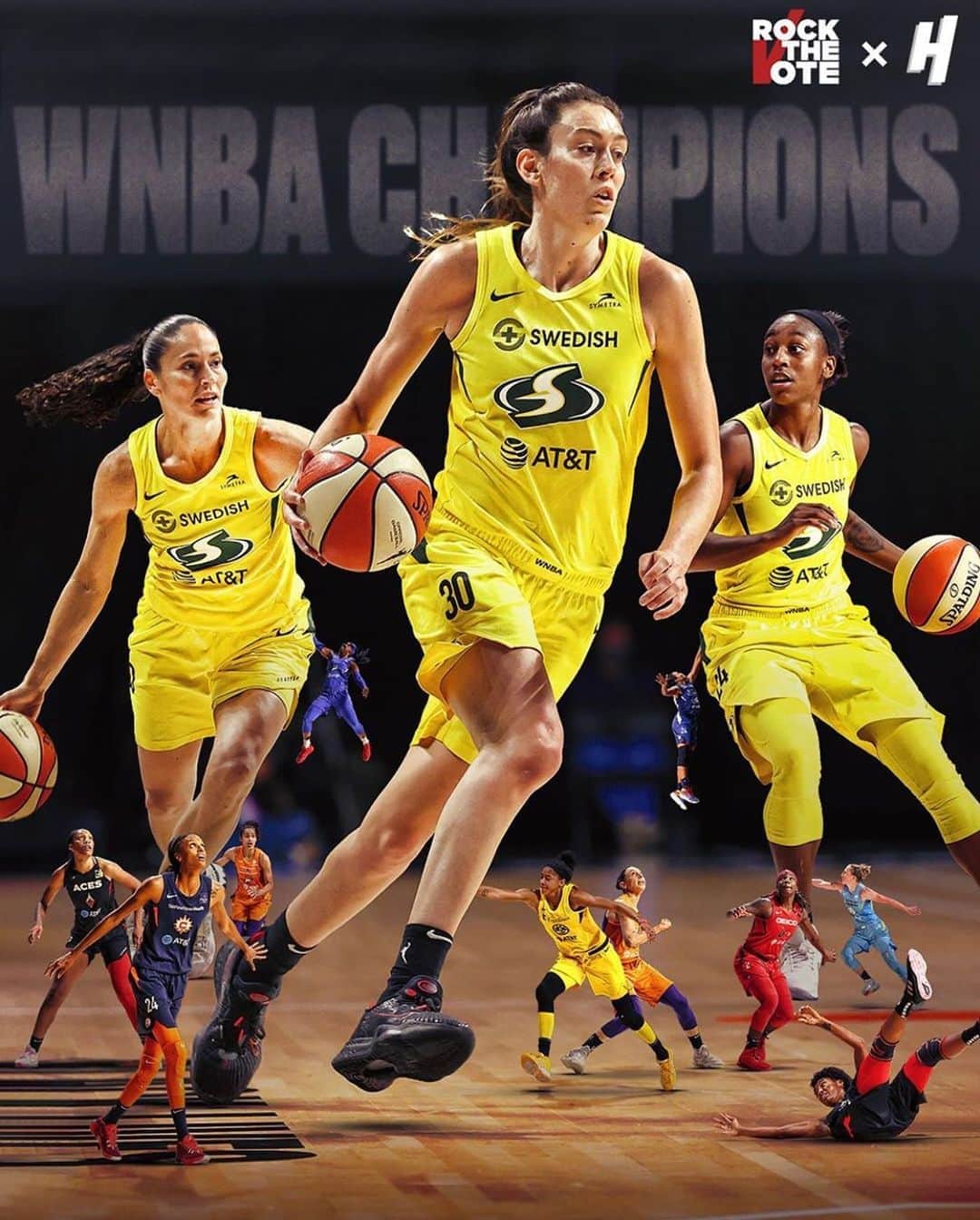 ネイト・ロビンソンのインスタグラム：「I tried to told y’all lol , way to go ladies @seattlestorm way to bring that trophy 🏆 back to Seattle !!!! #LFG」