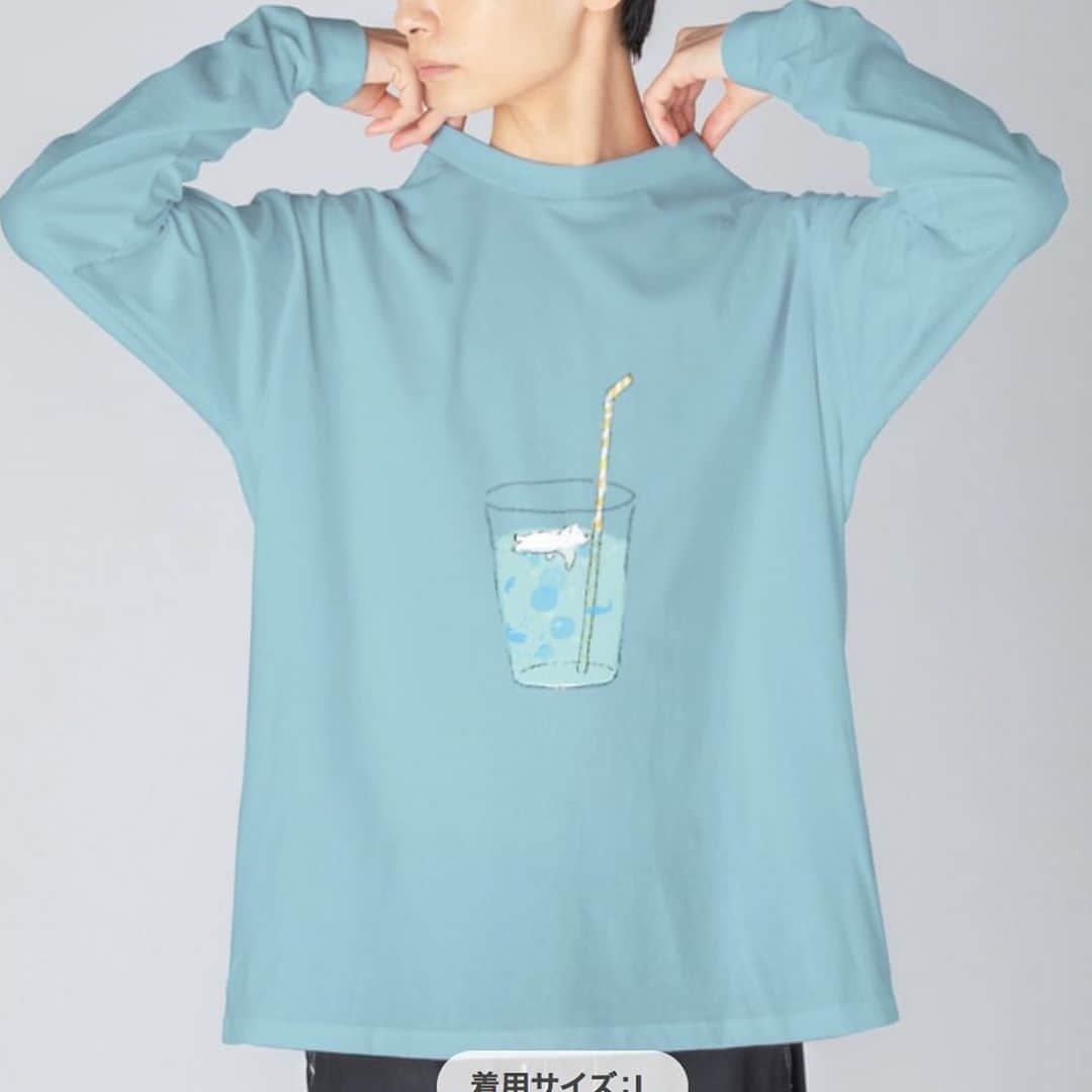 のインスタグラム：「ビッグシルエットロングスリーブTシャツ、１０００円引セール中です！明日までになります。他にも新作や柄追加しました😊 https://suzuri.jp/momoro66 【期間】 10/01(木) 12:00〜10/08(木) 23:59」